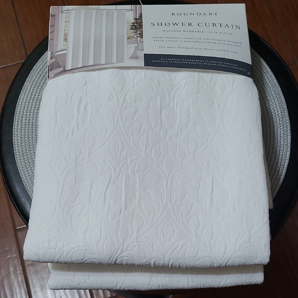 Boundary Jacquard Shower Curtain
